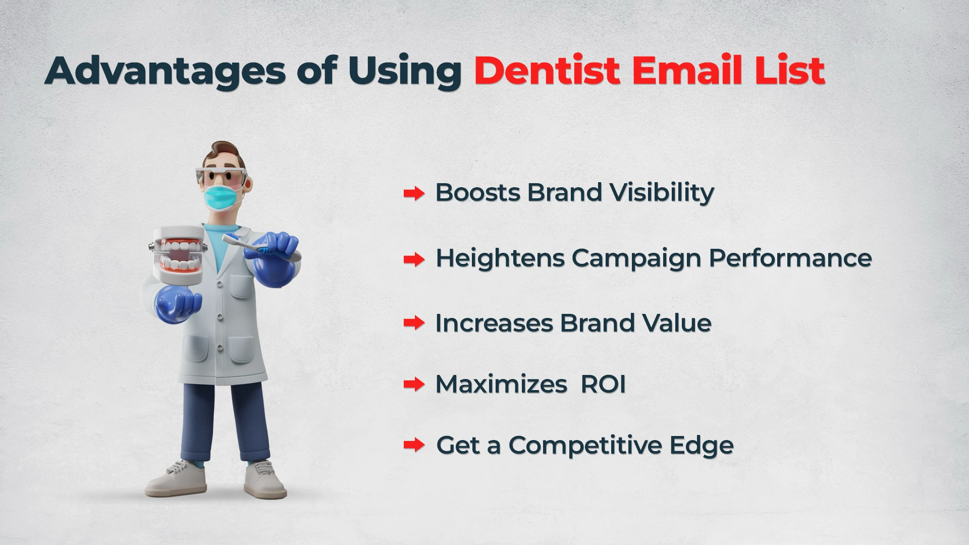 Advantages Of Using Dentist Email List For B2B Marketing