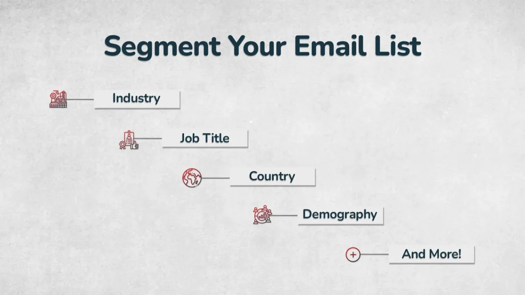 Segment your Email List
