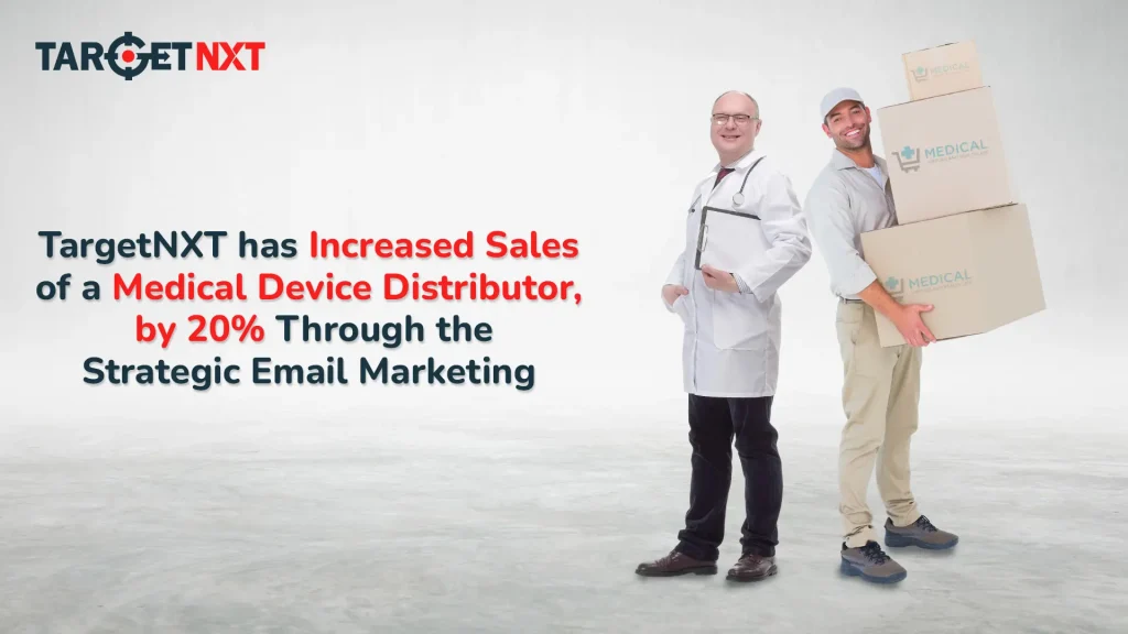 Increased sales of a Medical Device Distributor, by 20%